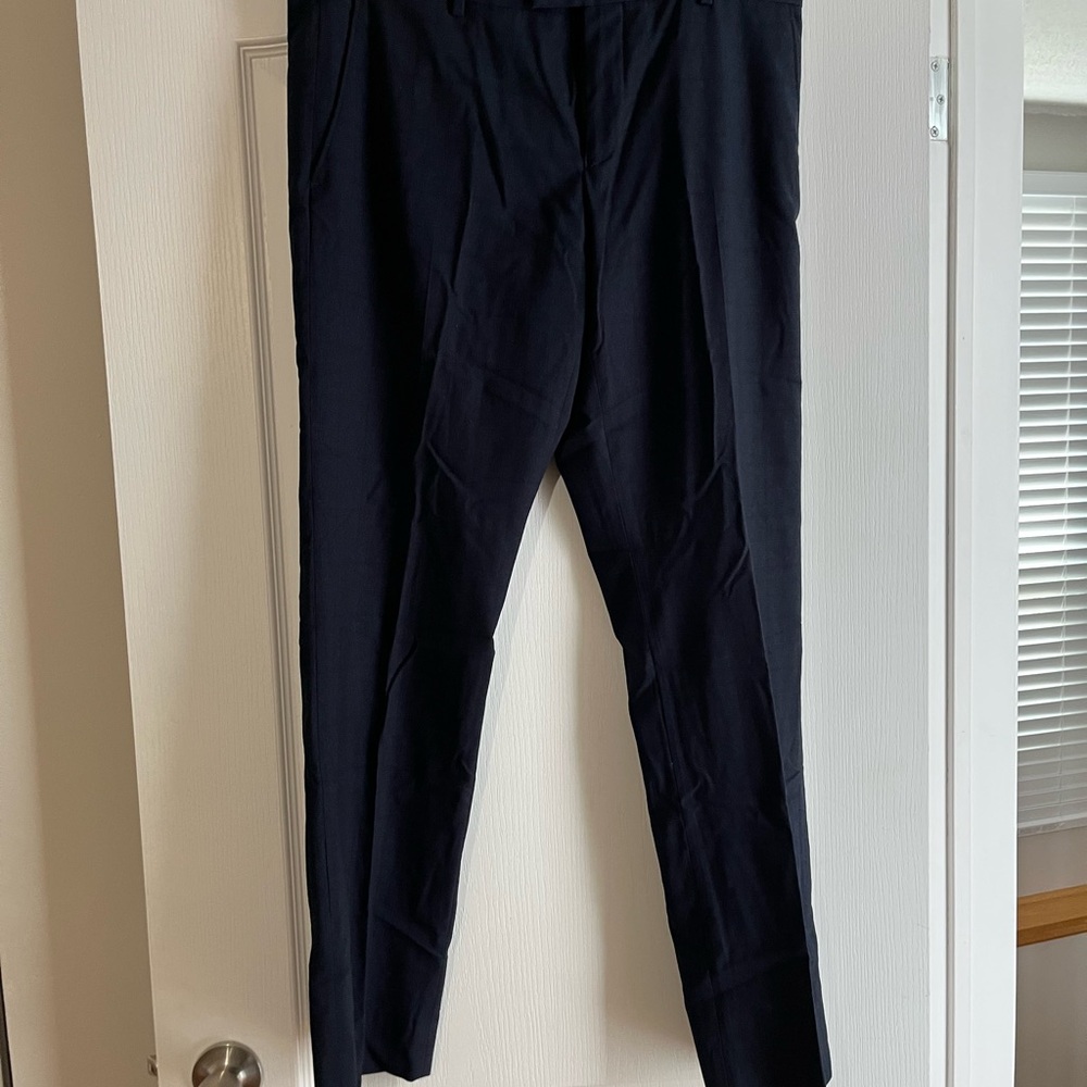 RW&CO. Navy Tailored Fit Trousers